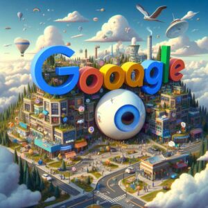 Логотип Google на фоне цифрового кода, символизирующий обновление поисковых алгоритмов в марте 2025 года
